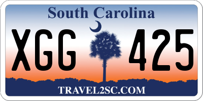 SC license plate XGG425