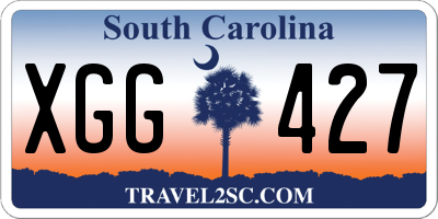 SC license plate XGG427