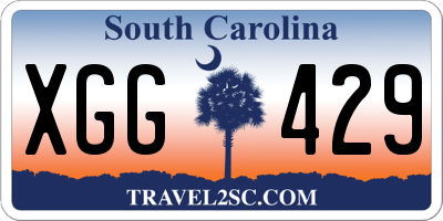 SC license plate XGG429