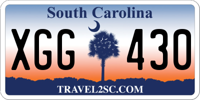 SC license plate XGG430