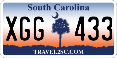 SC license plate XGG433