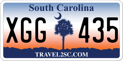 SC license plate XGG435