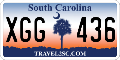 SC license plate XGG436