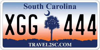 SC license plate XGG444