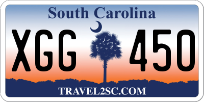 SC license plate XGG450