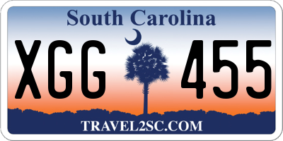 SC license plate XGG455