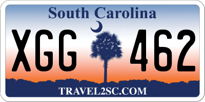 SC license plate XGG462
