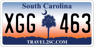 SC license plate XGG463