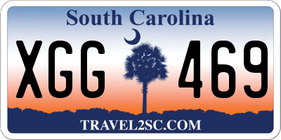 SC license plate XGG469