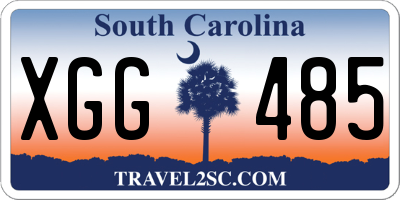 SC license plate XGG485