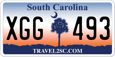 SC license plate XGG493