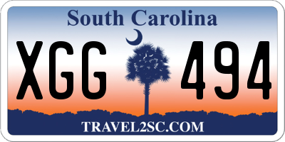 SC license plate XGG494