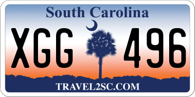 SC license plate XGG496