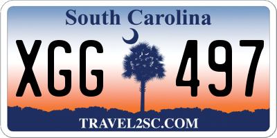 SC license plate XGG497