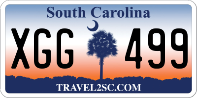 SC license plate XGG499