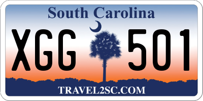 SC license plate XGG501