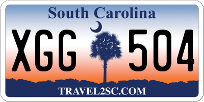 SC license plate XGG504