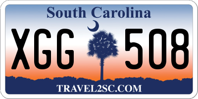 SC license plate XGG508