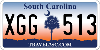 SC license plate XGG513