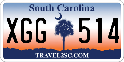 SC license plate XGG514