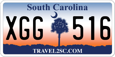 SC license plate XGG516