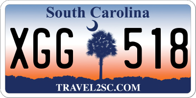SC license plate XGG518