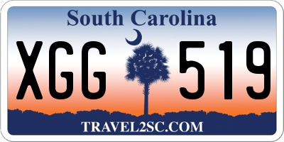SC license plate XGG519