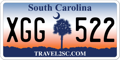 SC license plate XGG522