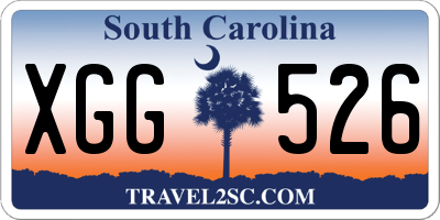 SC license plate XGG526