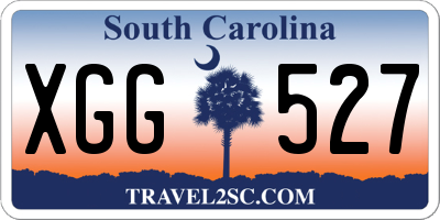 SC license plate XGG527