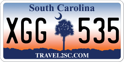 SC license plate XGG535