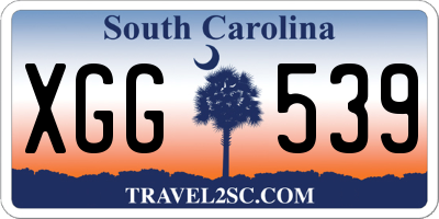 SC license plate XGG539