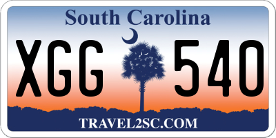 SC license plate XGG540