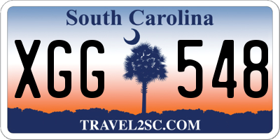 SC license plate XGG548