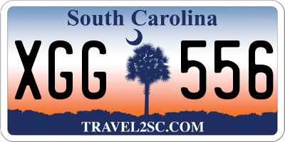 SC license plate XGG556