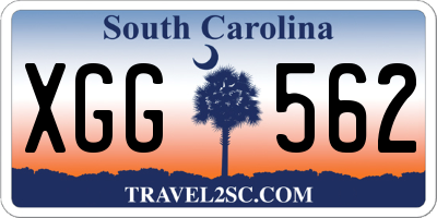 SC license plate XGG562