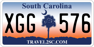 SC license plate XGG576