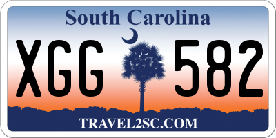 SC license plate XGG582