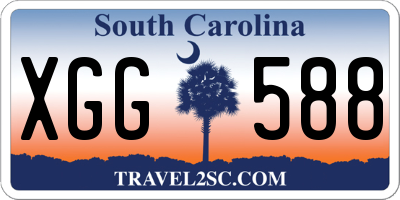 SC license plate XGG588