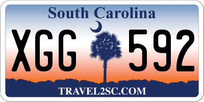 SC license plate XGG592