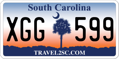 SC license plate XGG599