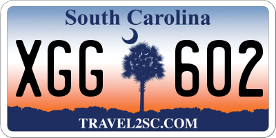 SC license plate XGG602