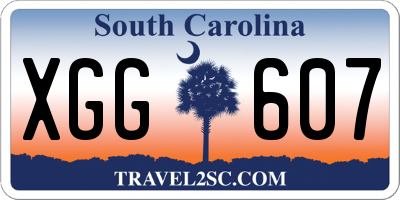 SC license plate XGG607