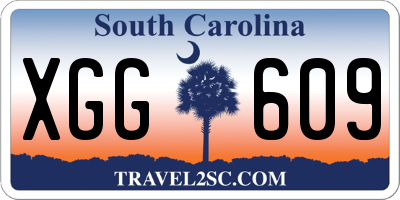 SC license plate XGG609