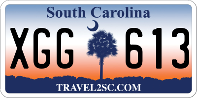SC license plate XGG613