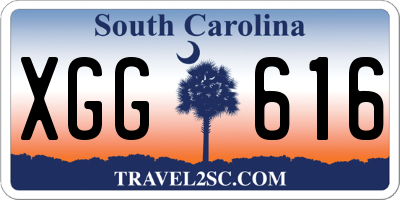 SC license plate XGG616
