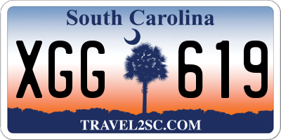 SC license plate XGG619