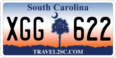 SC license plate XGG622