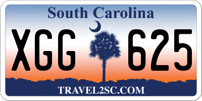 SC license plate XGG625