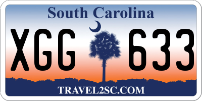 SC license plate XGG633